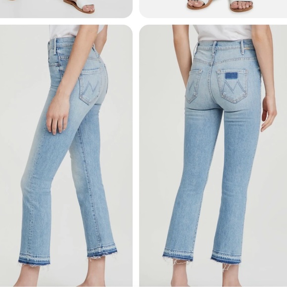 Mother Denim Hustler Ankle Undone Hem On My Feet - Picture 2 of 4